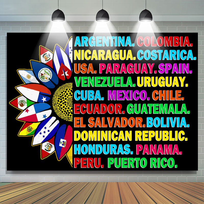 Aperturee Varient Countries Hispanic Heritage Month Backdrop