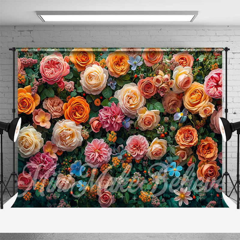 Aperturee - Various Flowers Fine Art Backdrop For Photo Studio