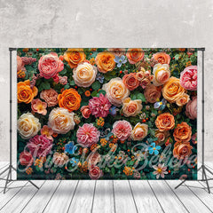 Aperturee - Various Flowers Fine Art Backdrop For Photo Studio