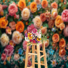 Aperturee - Various Flowers Fine Art Backdrop For Photo Studio