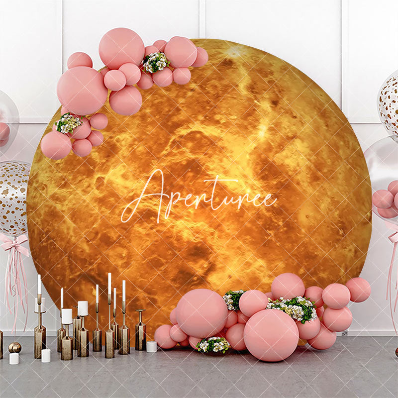 Aperturee - Venus Surface Texture Planet Circle Birthday Backdrop