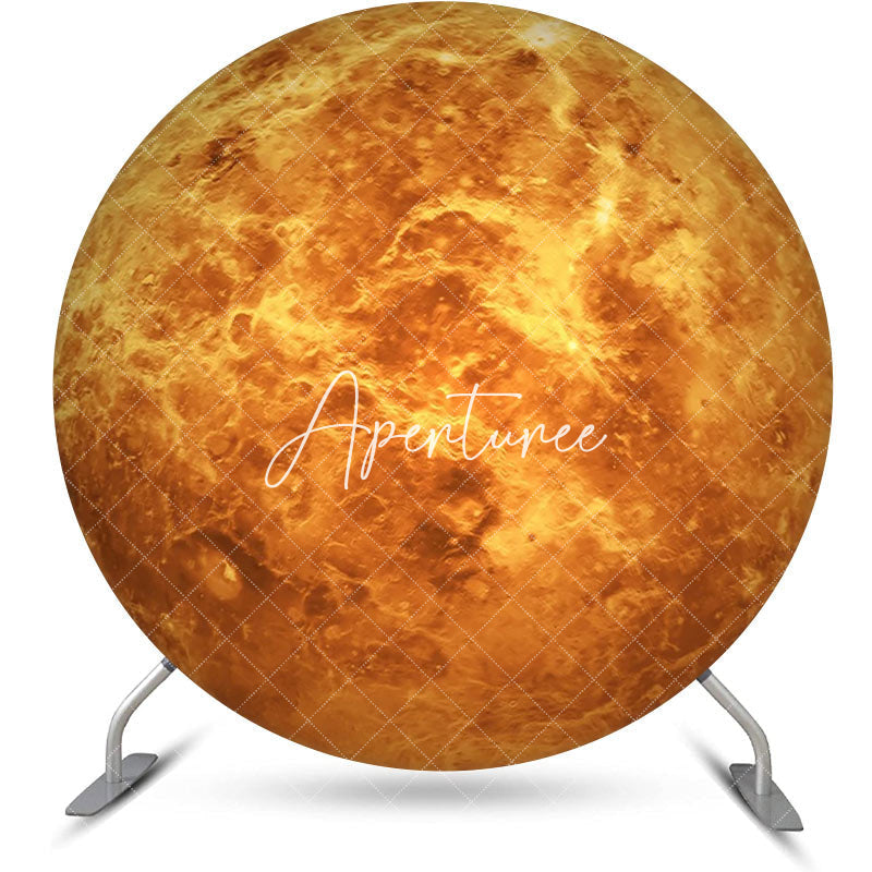 Aperturee - Venus Surface Texture Planet Circle Birthday Backdrop