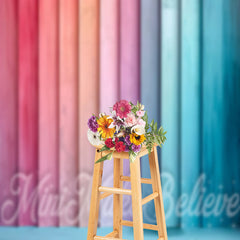 Aperturee - Vertical Striped Color Wall Cake Smash Backdrop