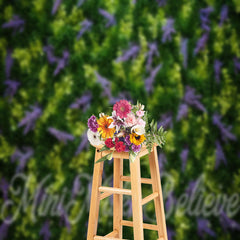 Aperturee - Vibrant Lavender Greenery Plants Spring Backdrop