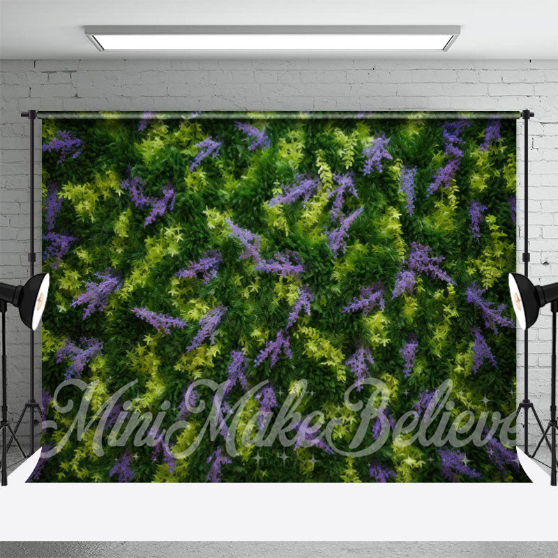 Aperturee - Vibrant Lavender Greenery Plants Spring Backdrop