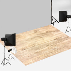 Aperturee - Village Burlywood Wood Photography Rubber Floor Mat