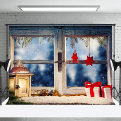 Aperturee - Village Window Gifts Photo Shoot Christmas Backdrop