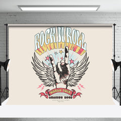 Aperturee - Vinatge Rock N Roll Hand Wing World Tour Backdrop