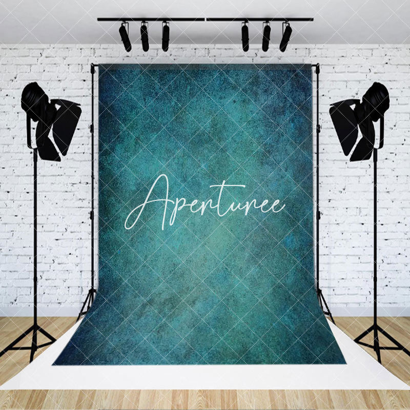 Aperturee - Vintage Abstract Teal Texture Photography Backdrop