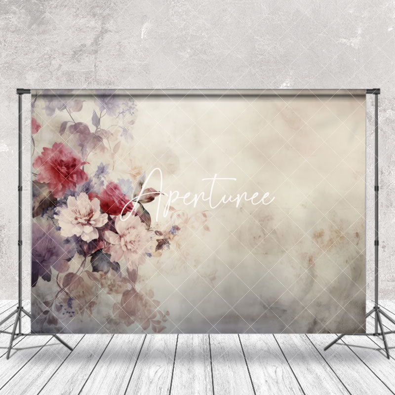 Aperturee - Vintage Blooming Flower Artistic Photoshoot Backdrop