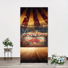 Aperturee - Vintage Circus Tent Stage Arch Birthday Backdrop