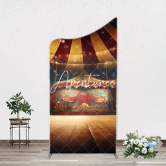 Aperturee - Vintage Circus Tent Stage Arch Birthday Backdrop