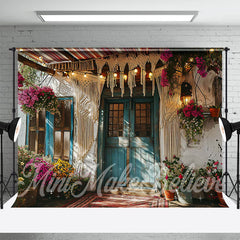 Aperturee - Vintage Door And Window Boho Yard Spring Backdrop