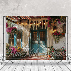 Aperturee - Vintage Door And Window Boho Yard Spring Backdrop