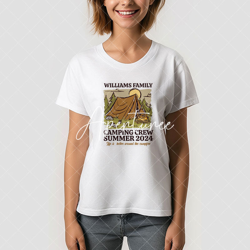 Aperturee - Vintage Family Reunion Camping Crew T-Shirt