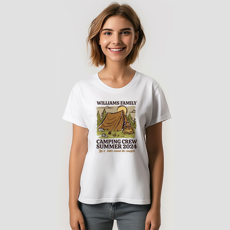 Aperturee - Vintage Family Reunion Camping Crew T-Shirt