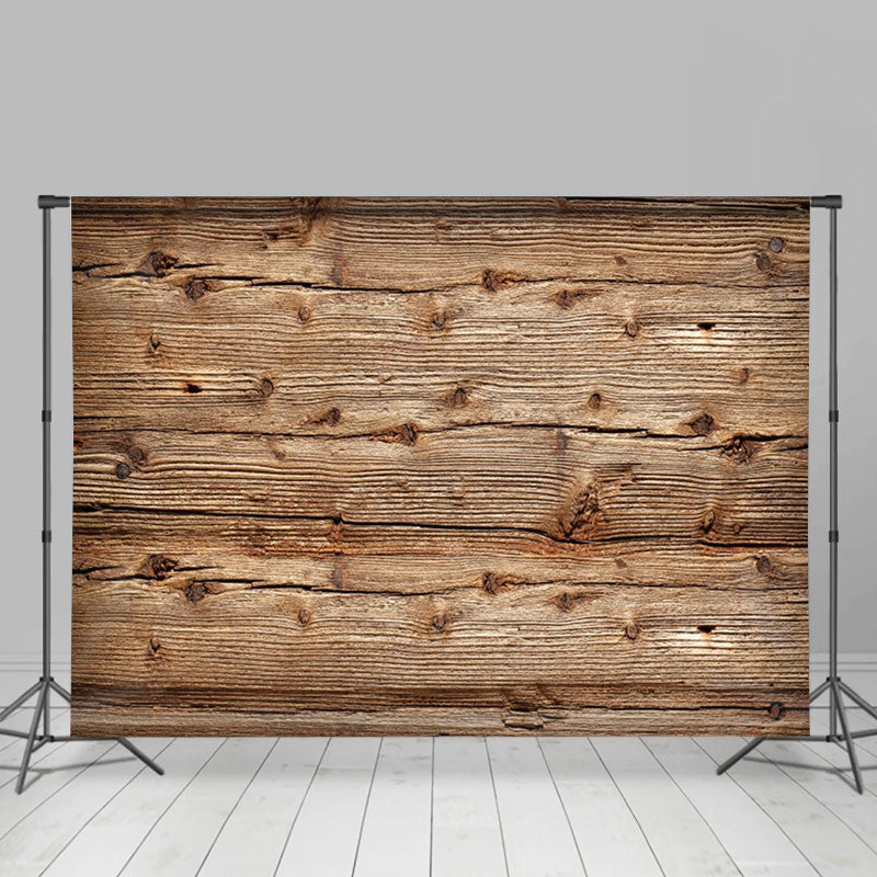 Aperturee - Vintage Horizontal Wood Board Texture Photo Backdrop