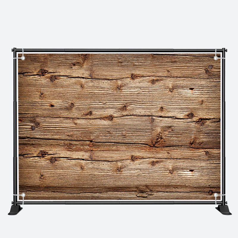 Aperturee - Vintage Horizontal Wood Board Texture Photo Backdrop