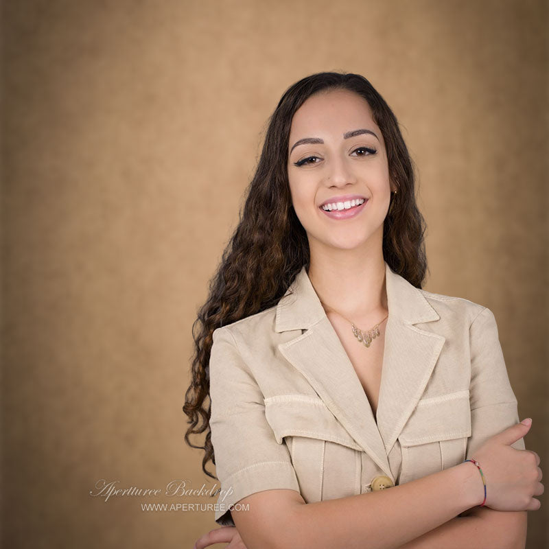 Aperturee - Vintage Light Brown Abstract Backdrop For Photography