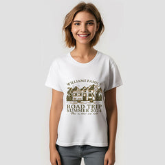 Aperturee - Vintage Mountain Family Camping Road Trip T-Shirt