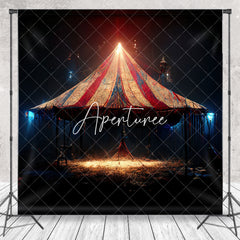 Aperturee - Vintage Mysterious Night Circus Tent Photo Backdrop