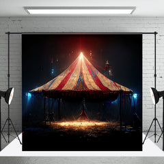 Aperturee - Vintage Mysterious Night Circus Tent Photo Backdrop