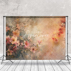 Aperturee - Vintage Pink Oil Painting Floral Fine Art Backdrop