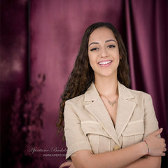 Aperturee - Vintage Rouge Texture Curtain Photography Backdrop