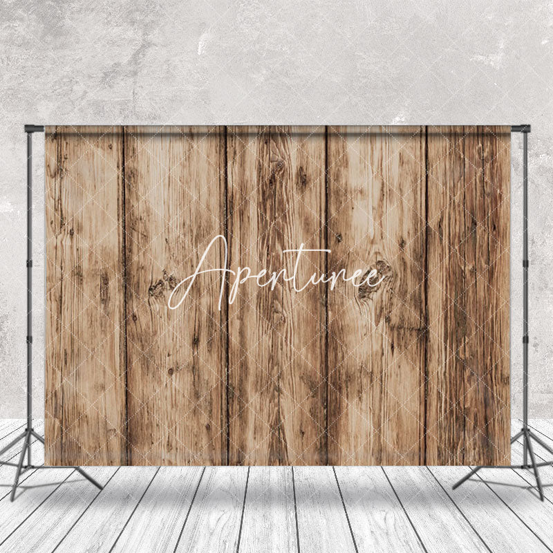 Aperturee - Vintage Rustic Abstract Wood Texture Photo Backdrop