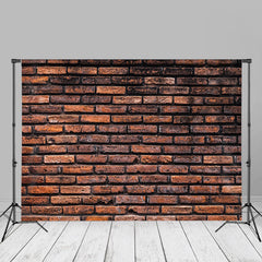 Aperturee - Vintage Rustic Red Brick Wall Backdrop For Photography