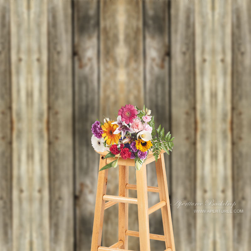 Aperturee - Vintage Rustic Wood Texture Backdrop For Photography