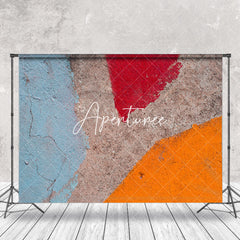 Aperturee - Vintage Simple Cracked Graffiti Wall Photo Backdrop