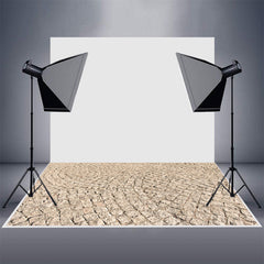 Aperturee - Vintage Street Stone Floor Photo Rubber Mat