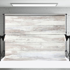 Aperturee - Vintage White Grey Wood Grain Photo Booth Backdrop