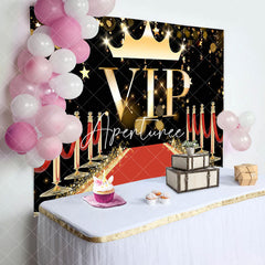 Aperturee - Vip Red Carpet Gold Stars Happy Birthday Backdrop