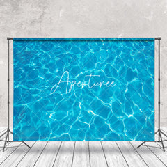 Aperturee - Water Ripples Swimming Pool Summer Photo Backdrop