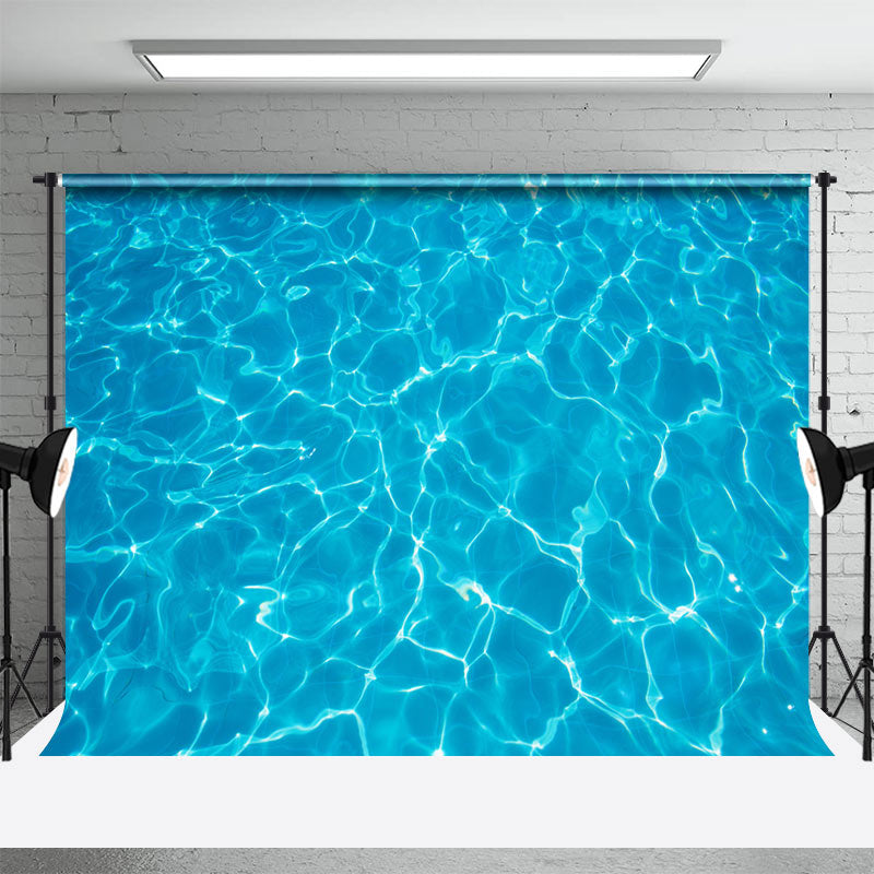 Aperturee - Water Ripples Swimming Pool Summer Photo Backdrop