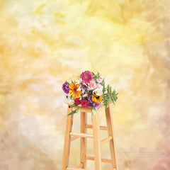 Aperturee - Watercolor Light Golden Abstract Art Photo Backdrop