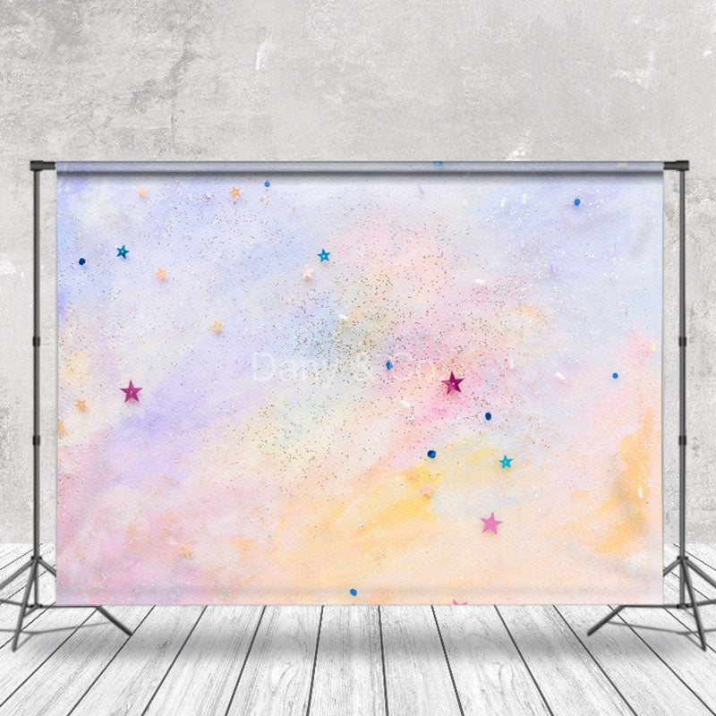 Aperturee - Watercolor Star Decoration Fine Art Photo Backdrop