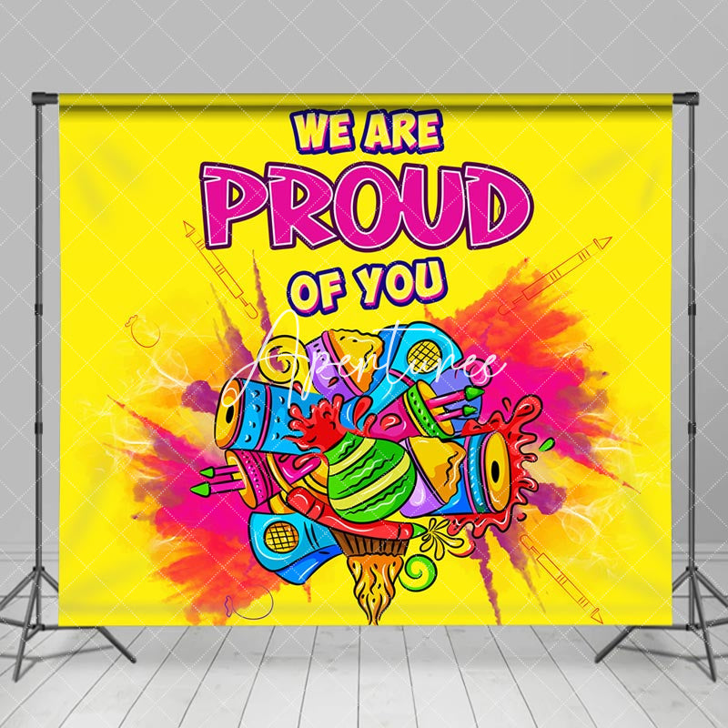 Aperturee - We Are Proud Of You Graffiti Pride Month Backdrop