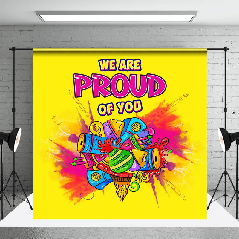 Aperturee - We Are Proud Of You Graffiti Pride Month Backdrop