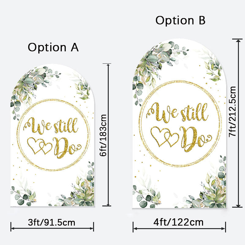 Aperturee - We Still Do Anniversary Double Sided Arch Backdrop