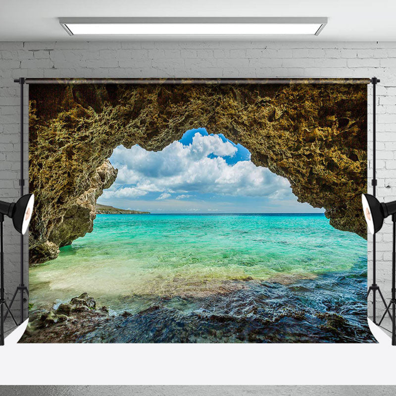 Aperturee - Weathered Cave Reef Sea Natural Scenery Backdrop