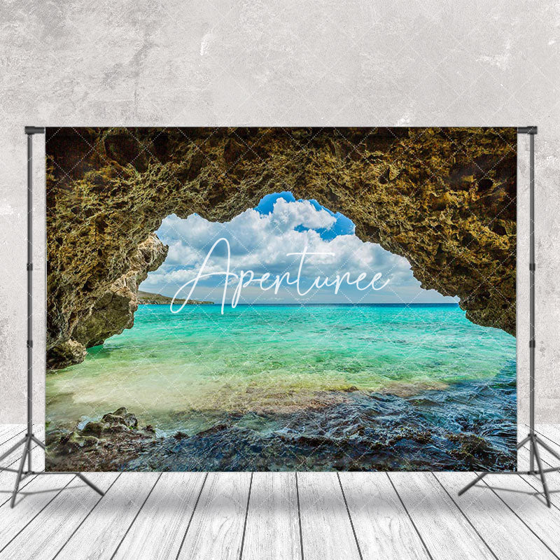 Aperturee - Weathered Cave Reef Sea Natural Scenery Backdrop