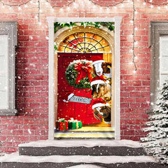 Aperturee - Welcome Livestocks Snowy Christmas Red Door Cover