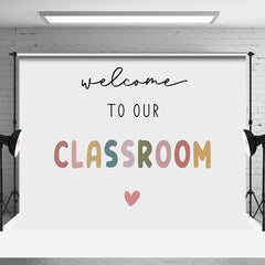 Aperturee - Welcome To Our Classroom Back To School Backdrop