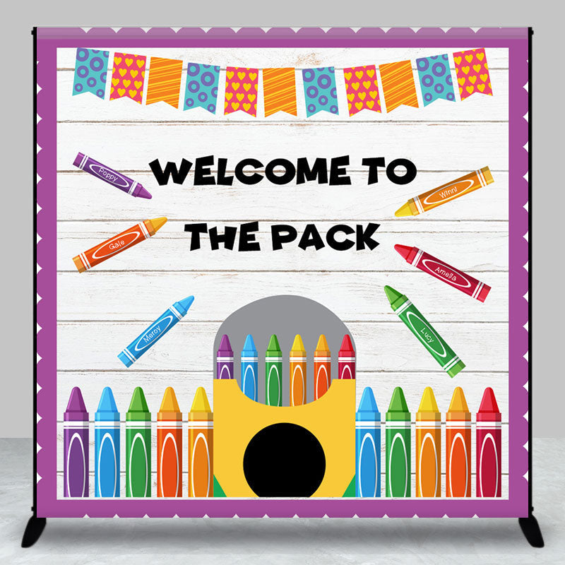 Aperturee - Welcome To The Pack Custom Back To School Backdrop