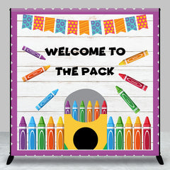 Aperturee - Welcome To The Pack Custom Back To School Backdrop