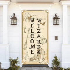 Aperturee - Welcome Wizards Hogwarts Baby Shower Door Cover