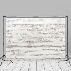 Aperturee - White Barn Wooden Plank Texture Photo Backgdrop